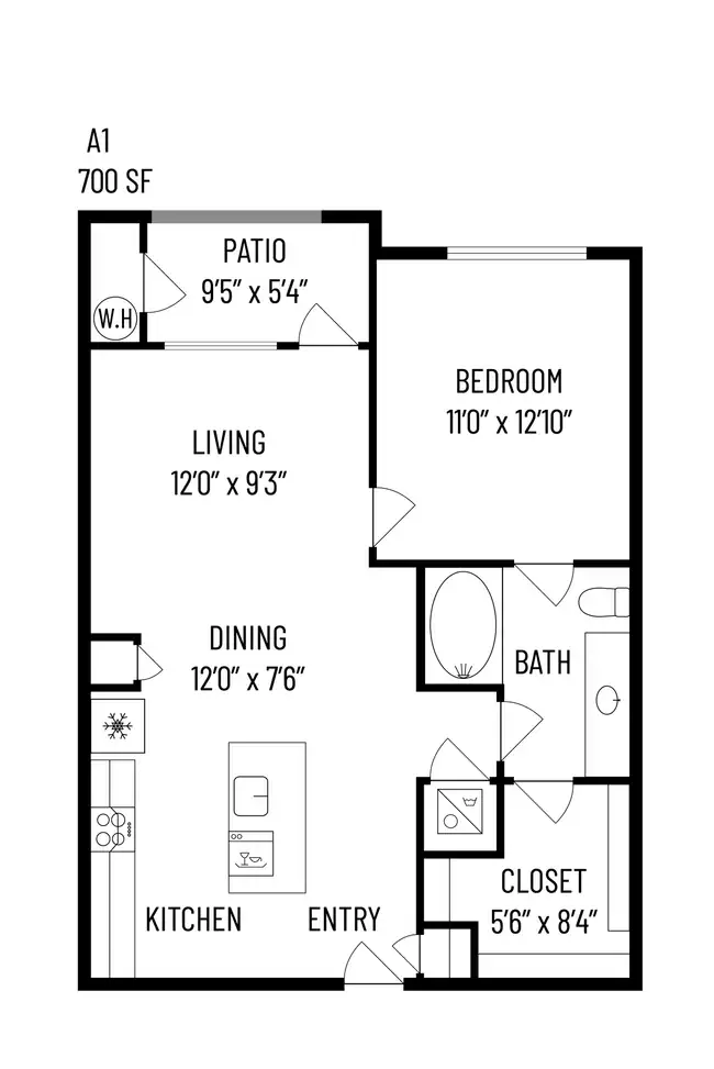 Unit 2205 7305 floor plan